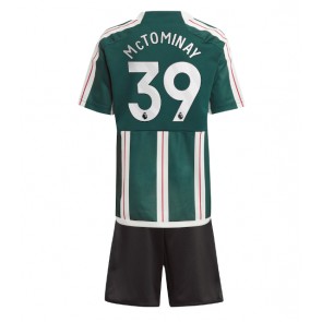 Manchester United Scott McTominay #39 Bortaställ Barn 2023-24 Kortärmad (+ Korta byxor)